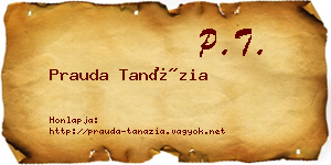 Prauda Tanázia névjegykártya
